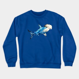 Watercolor Hammerhead Shark Crewneck Sweatshirt